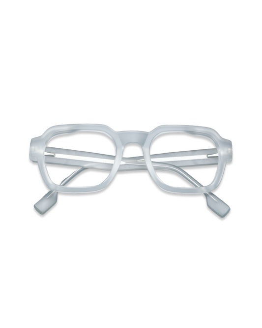 SMARTI Frosted Clear Square Eyeglasses