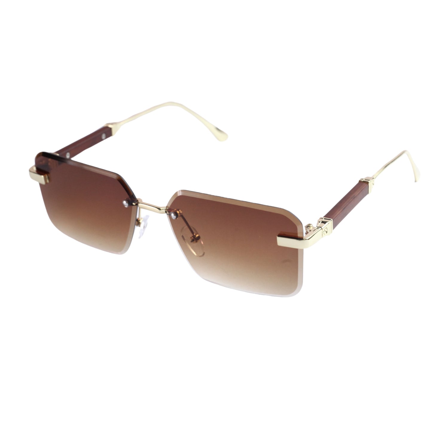 VINTAGE RIMLESS RECTANGLE SUNGLASSES-R-823
