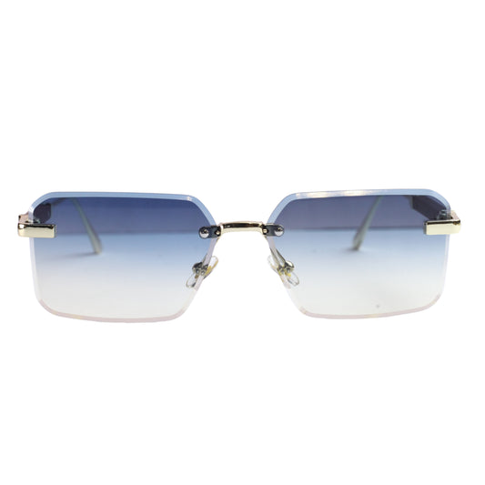 VINTAGE RIMLESS RECTANGLE SUNGLASSES-R-824
