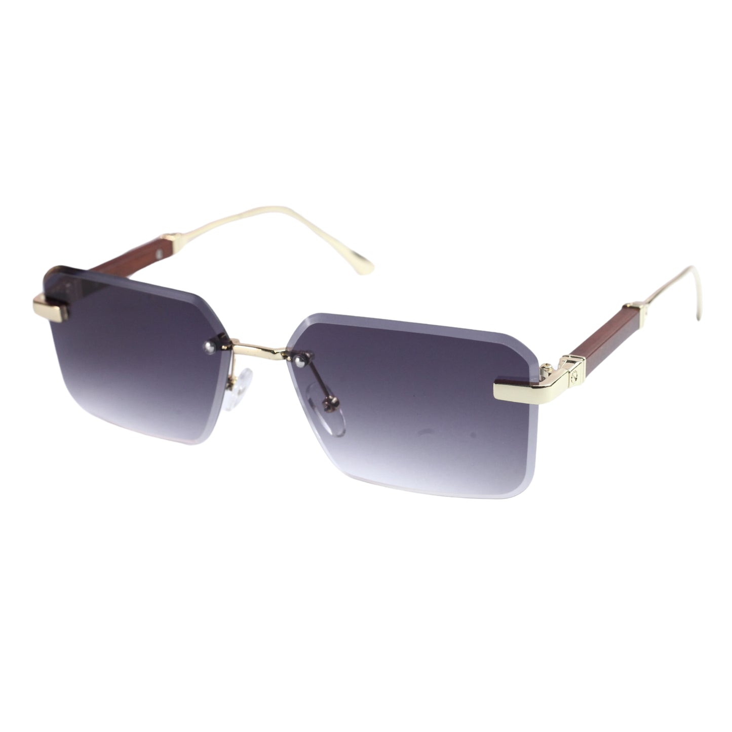 VINTAGE RIMLESS RECTANGLE SUNGLASSES-R-825