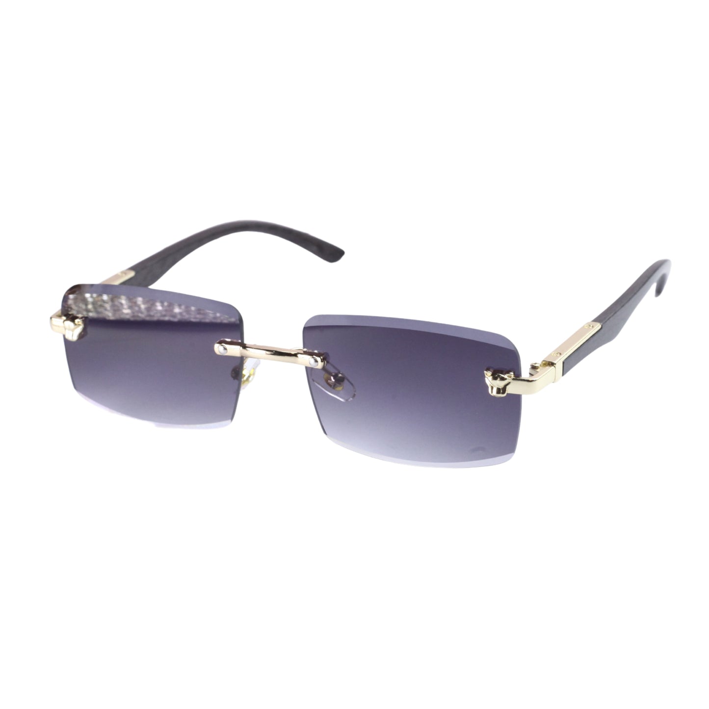 VINTAGE RIMLESS RECTANGLE SUNGLASSES-R-831