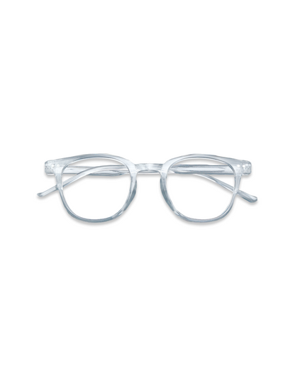 Crystal Clear Acetate Round Eyeglasses