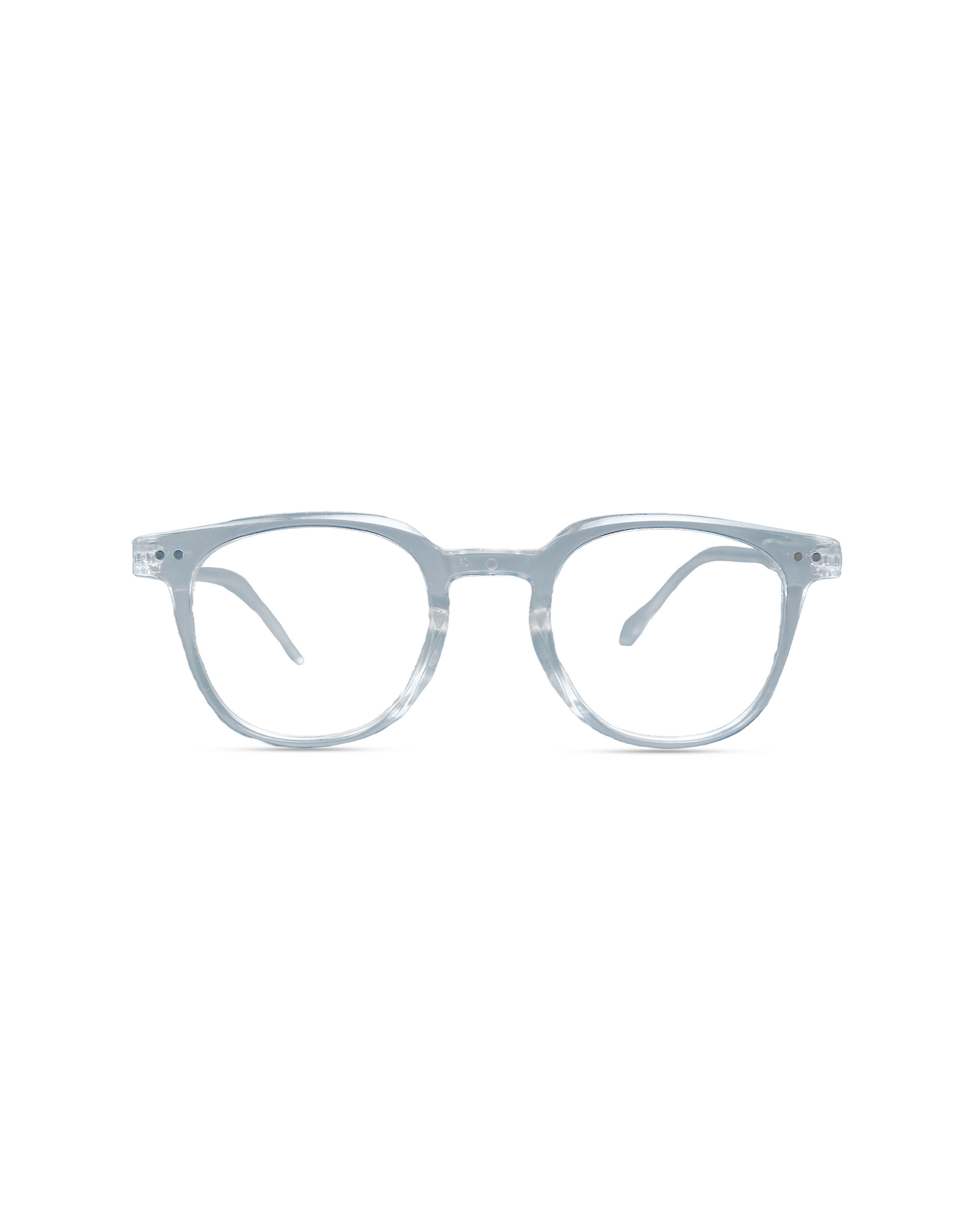 Crystal Clear Acetate Round Eyeglasses