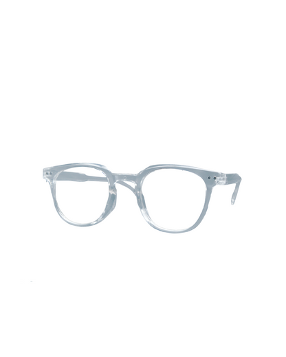 Crystal Clear Acetate Round Eyeglasses