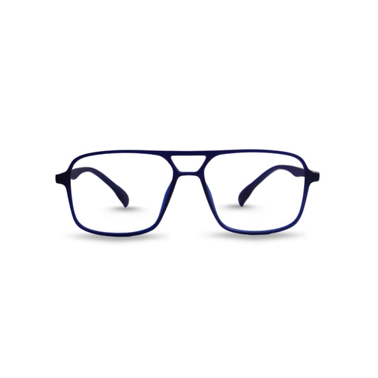 DOUBLE BRIDGE SQUARE LUXURY EYEGLASSES-F-614