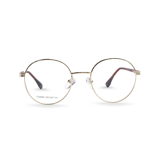 ROUND MEDIUM METAL EYEGLASSES-F-617